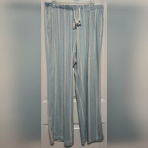 Ultrasoft Blue and White Striped Pyjama Pants